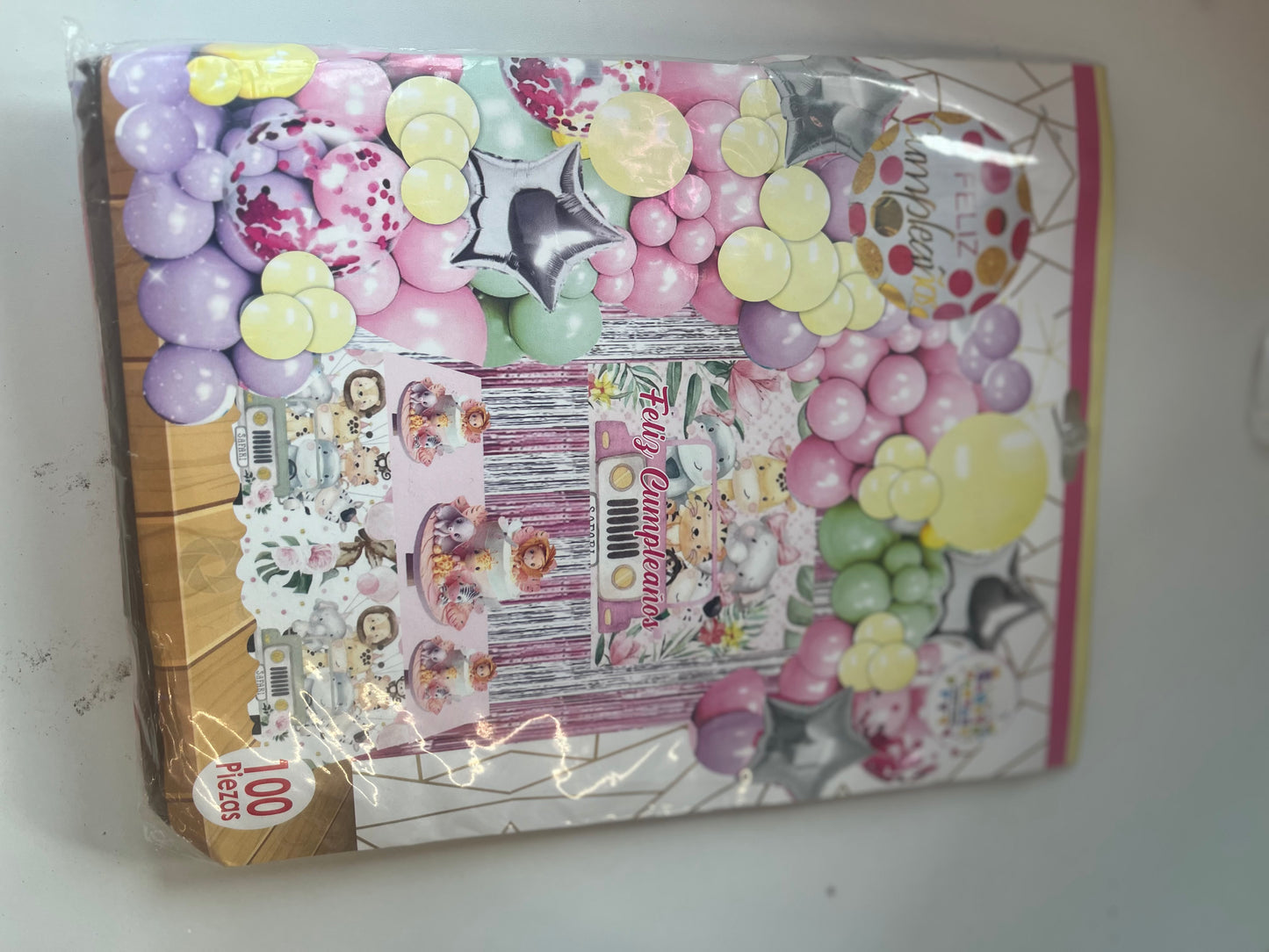 Set de Fiesta Baby Safary rosa