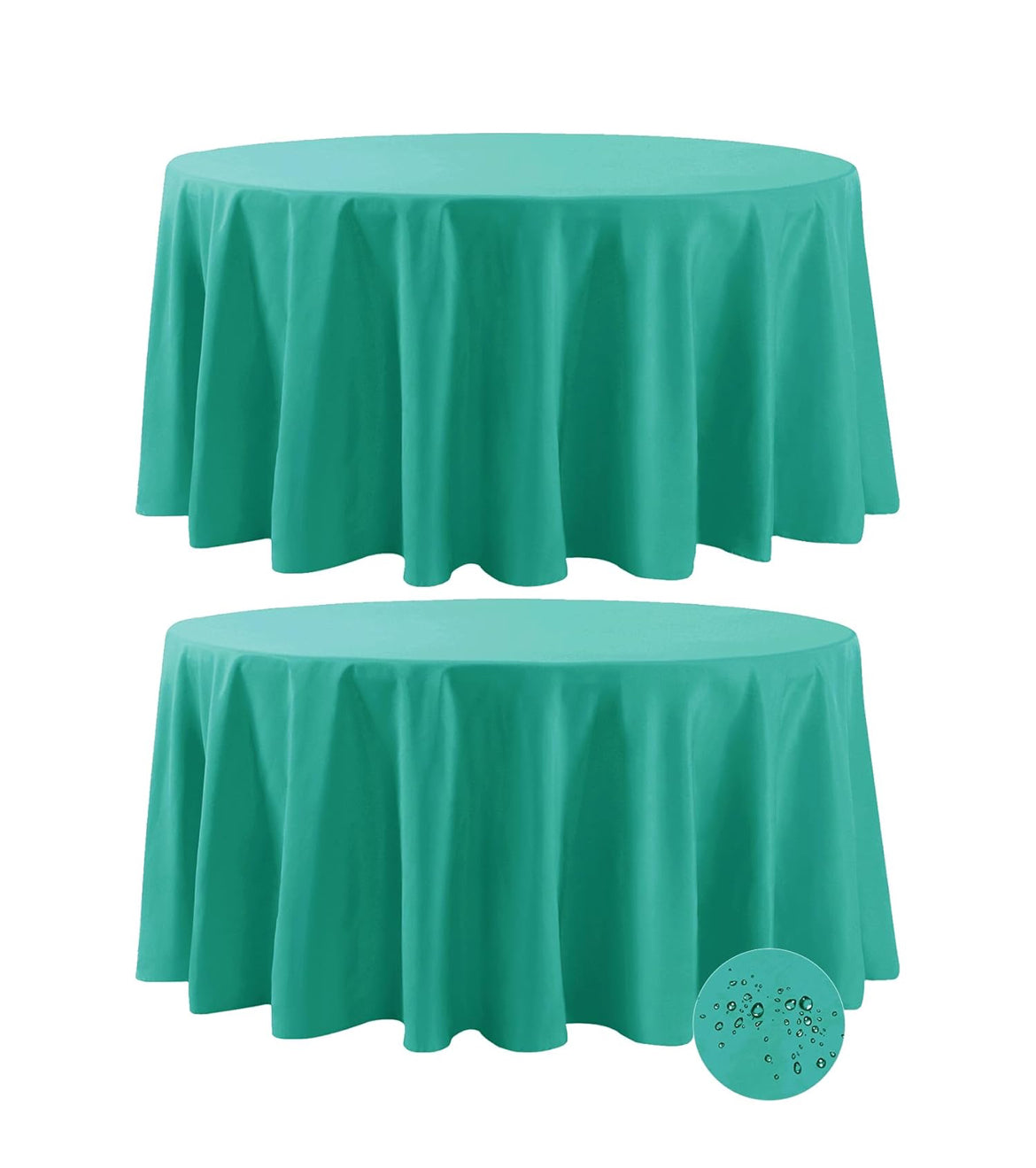 Mantel verde agua