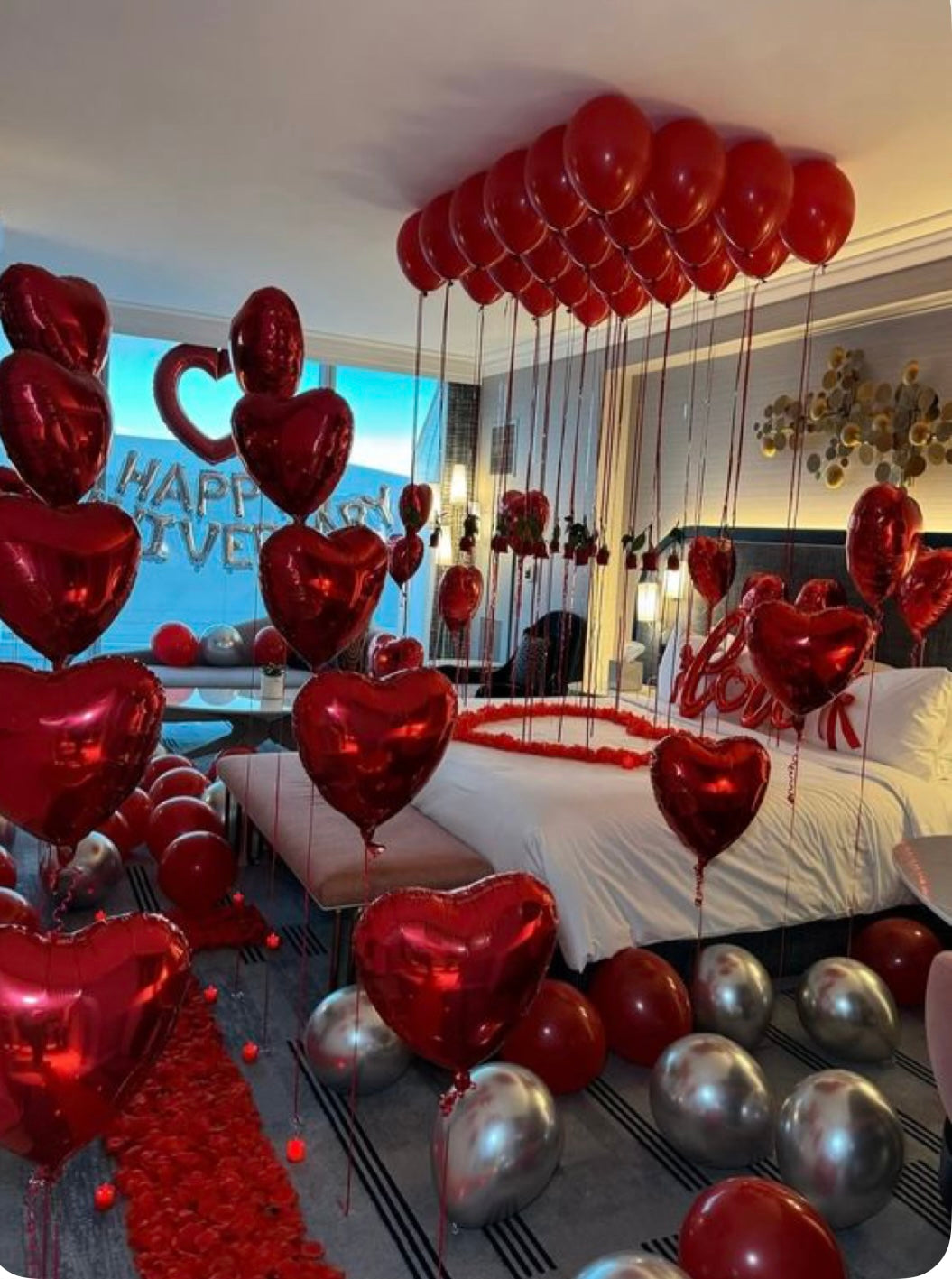 Habitación Decorada SAN Valentín