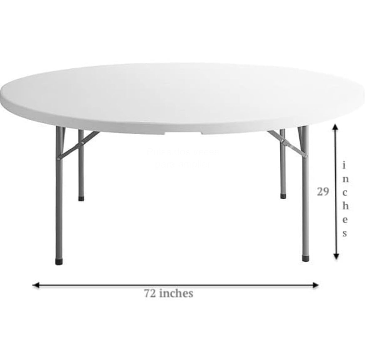 Mesa 6 ft redonda