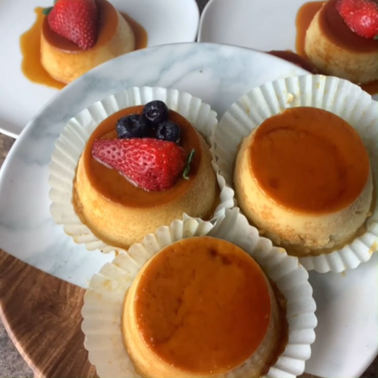 Mini Flan de frutas