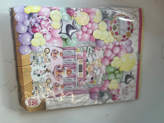 Set de Fiesta Baby Safary rosa
