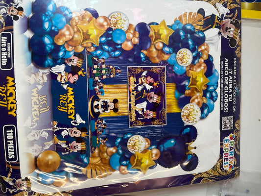 Set de Fiesta Mickey Rey 110 piezas