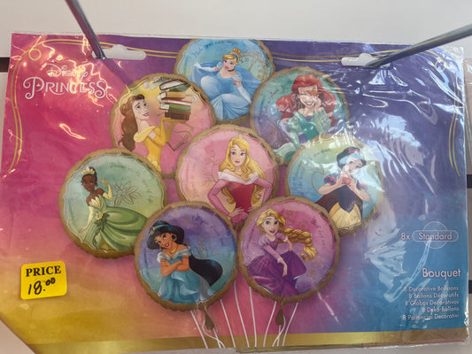 Set globo Princesa 8 unidades