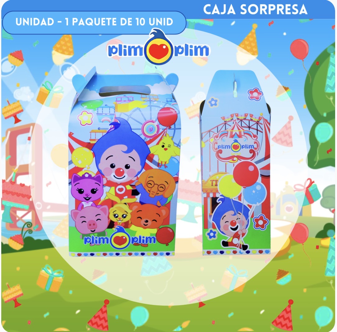 Cajas sorpresas Plim Plim