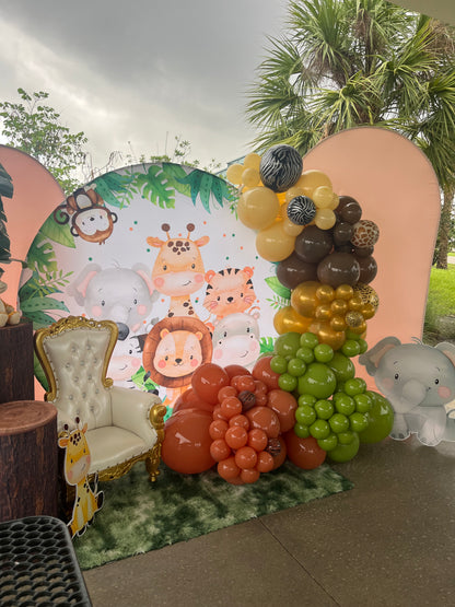 Decoración Safari 3 mamparas
