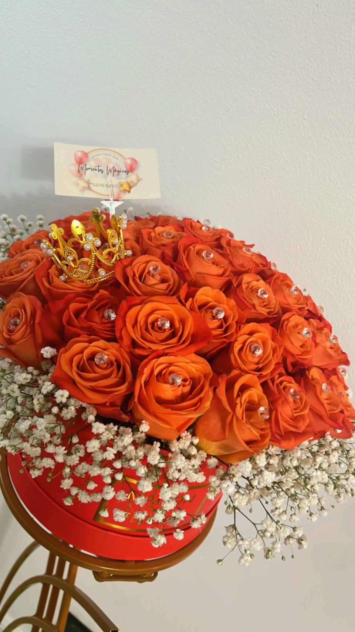 Caja personalizada 25 rosas