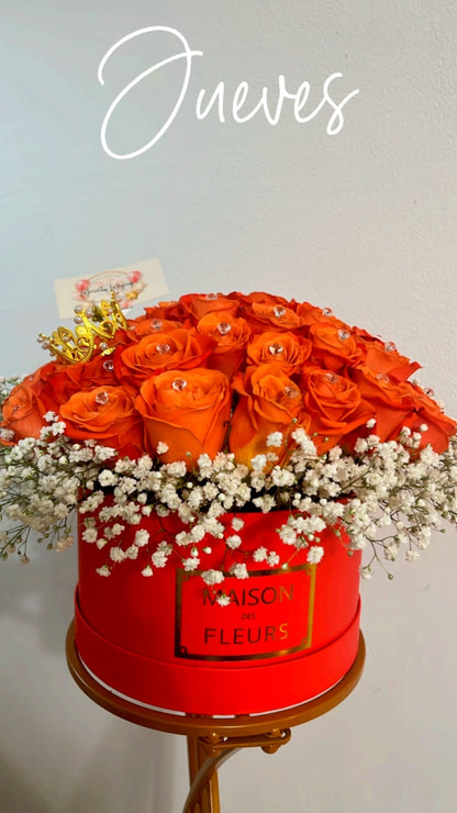 Caja personalizada 25 rosas
