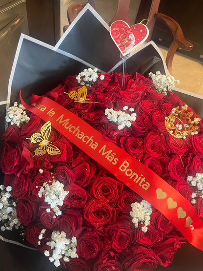 Ramo de 100 rosas