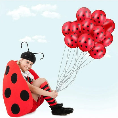 Globos Rojos puntos Negros