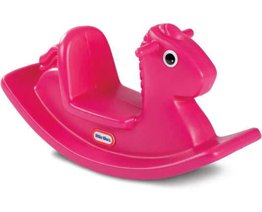 Balancín de caballo rosa