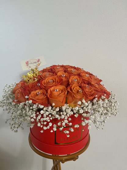 Caja personalizada 25 rosas