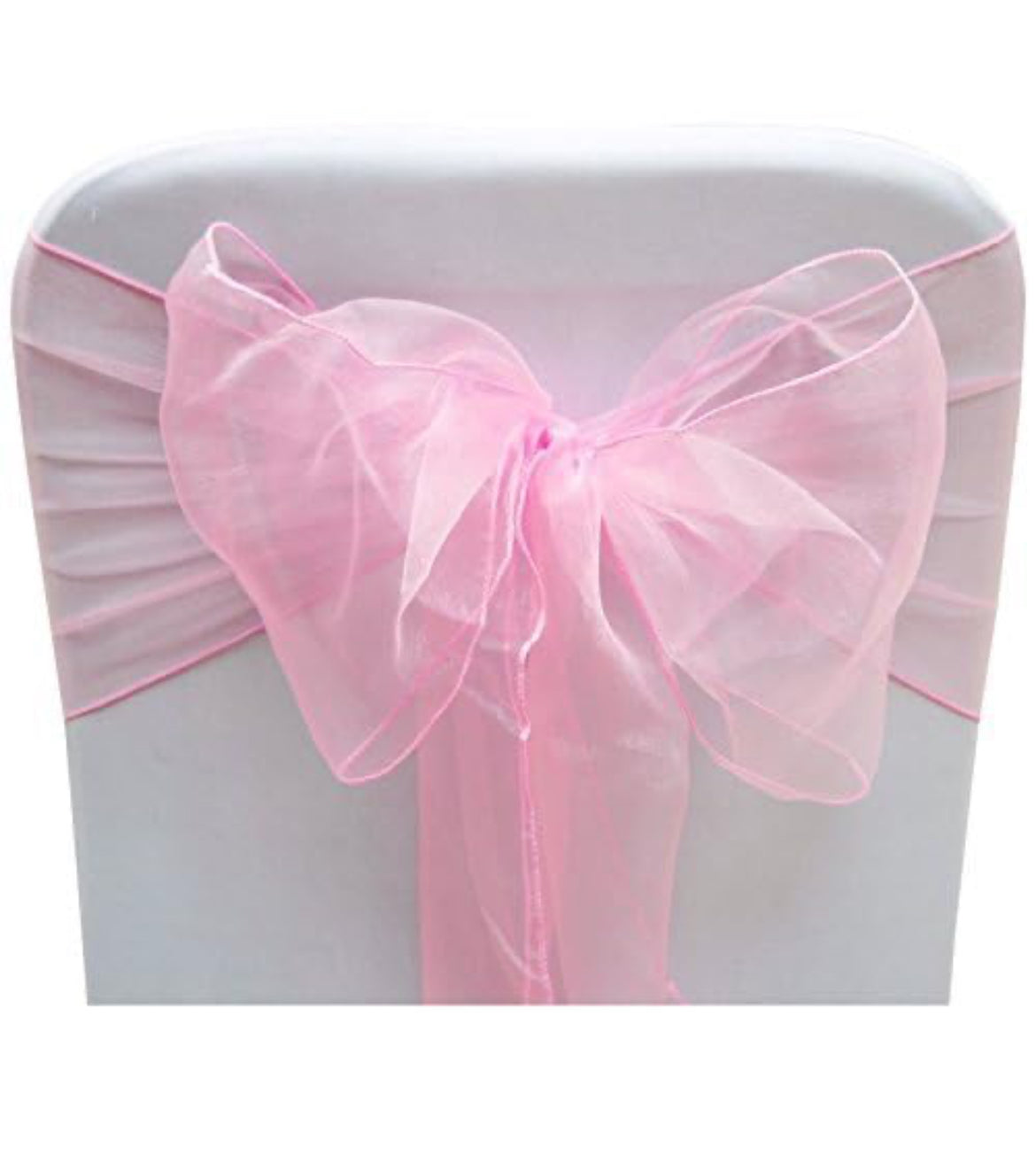 Lazo rosa para sillas