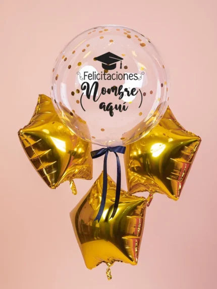 Arreglo de globo para graduación
