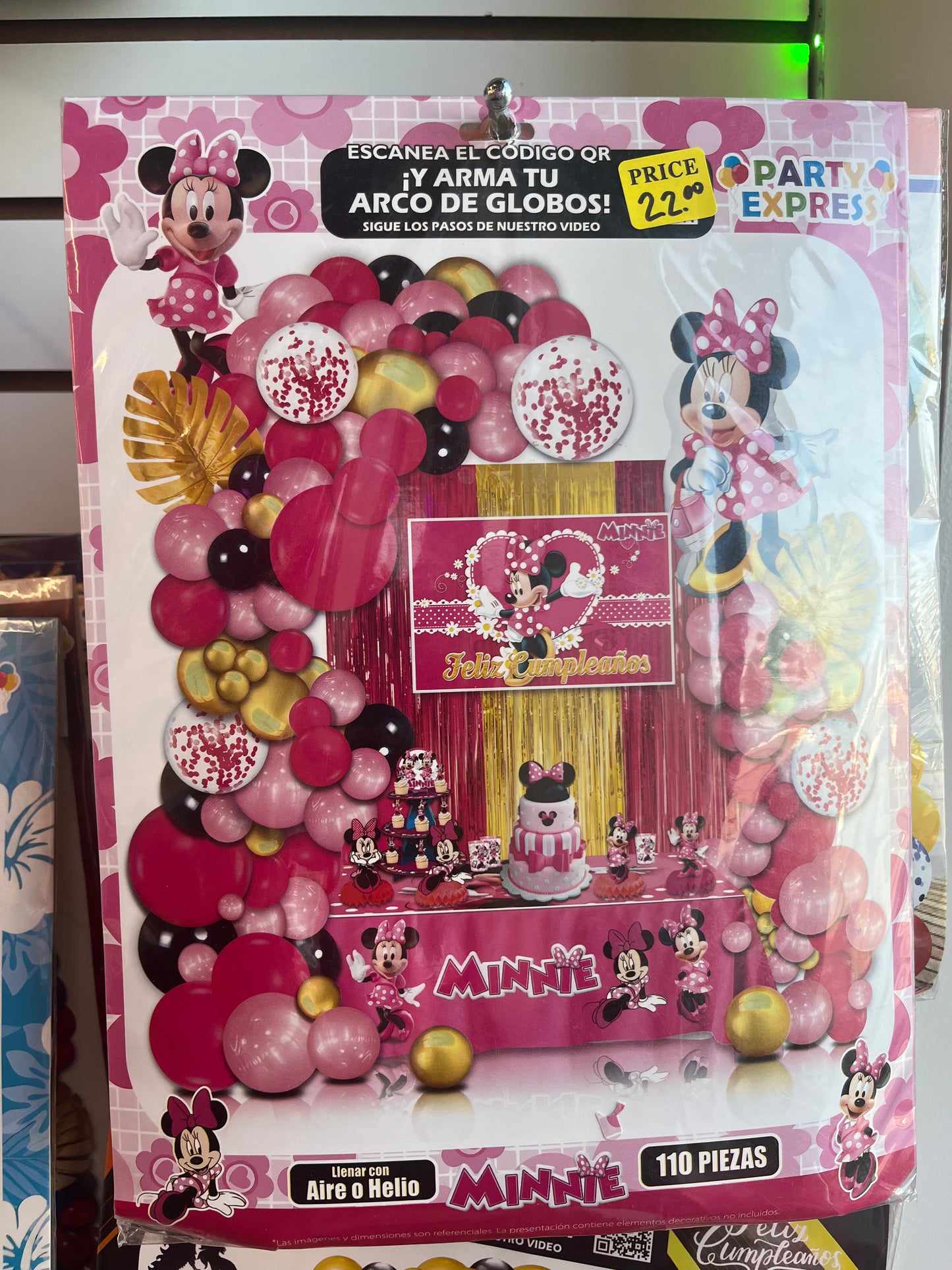 Set de Fiesta Minnie 110 piezas
