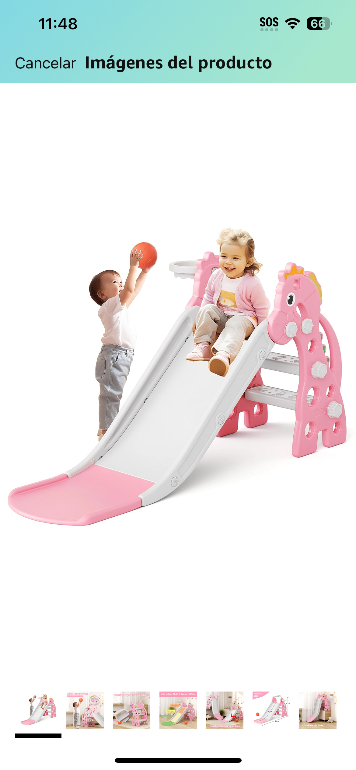 Tobogán Rosa para Bebé