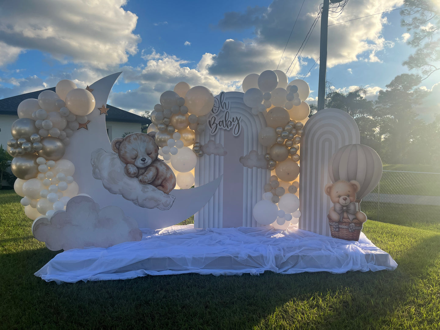 Decoración de Revelación de sexo  50 invitados
